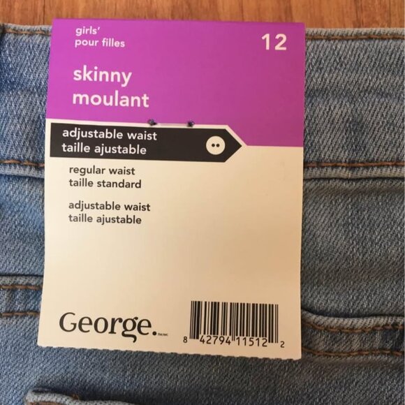 Girls Skinny Jeans. Size 12. - Picture 4 of 4